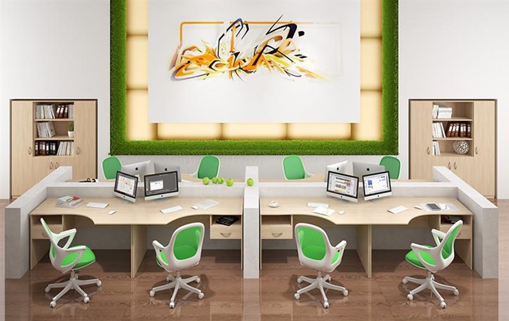 Офисный набор мебели SIMPLE с эргономичными столами и тумбами в Твери - изображение 6